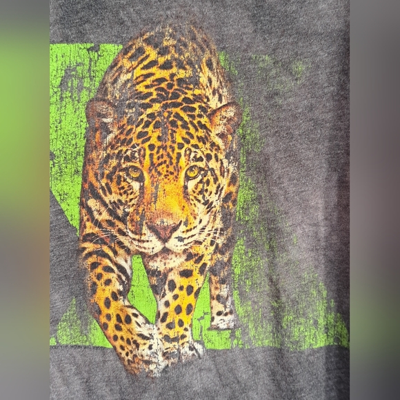 The Mountain Dynamic Jaguar Womens Tri-Blend Animal T Shirt XS #New - Picture 5 of 8